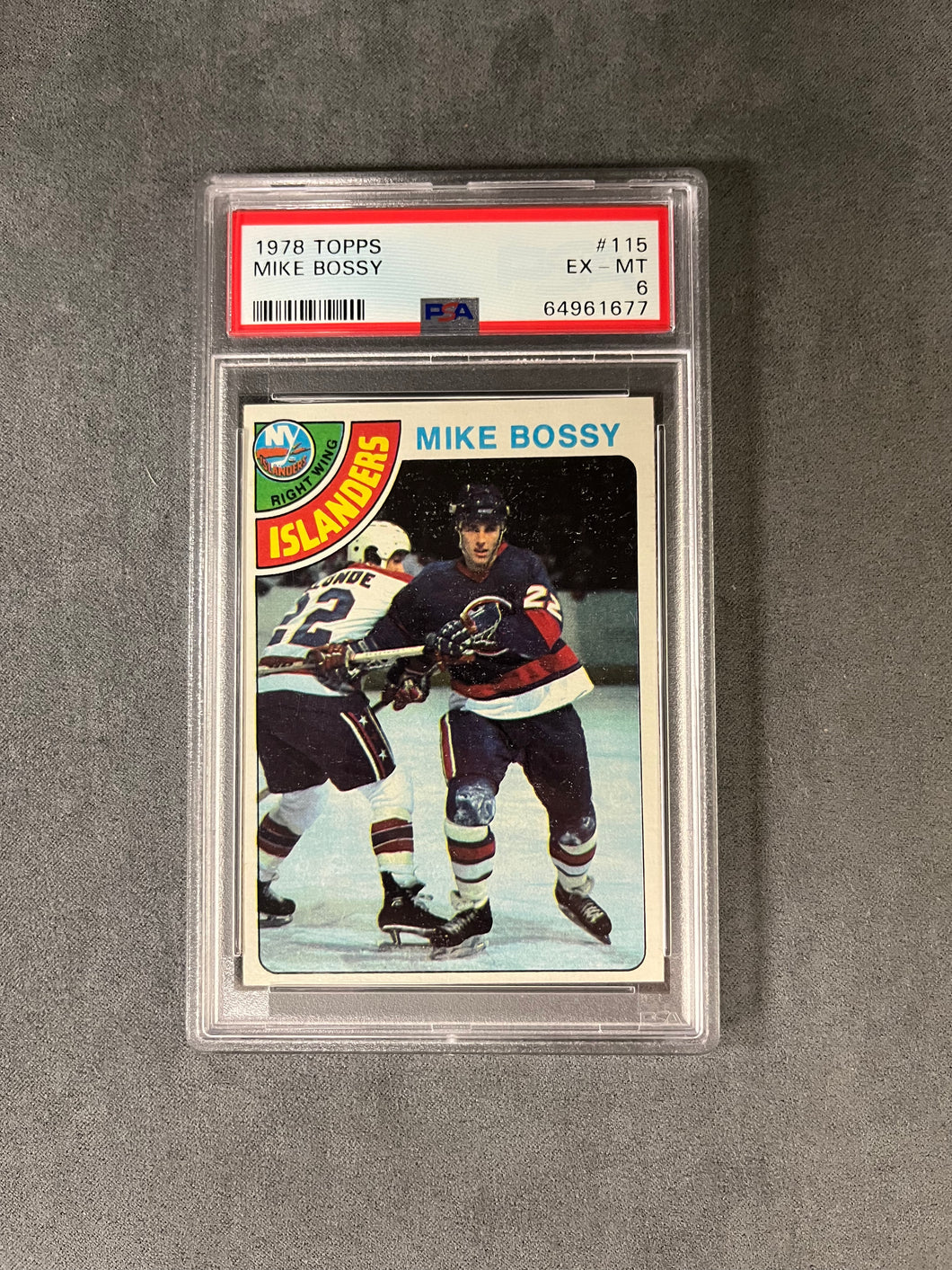 PSA 6 EX-MT #115 MIKE BOSSY 1978 TOPPS