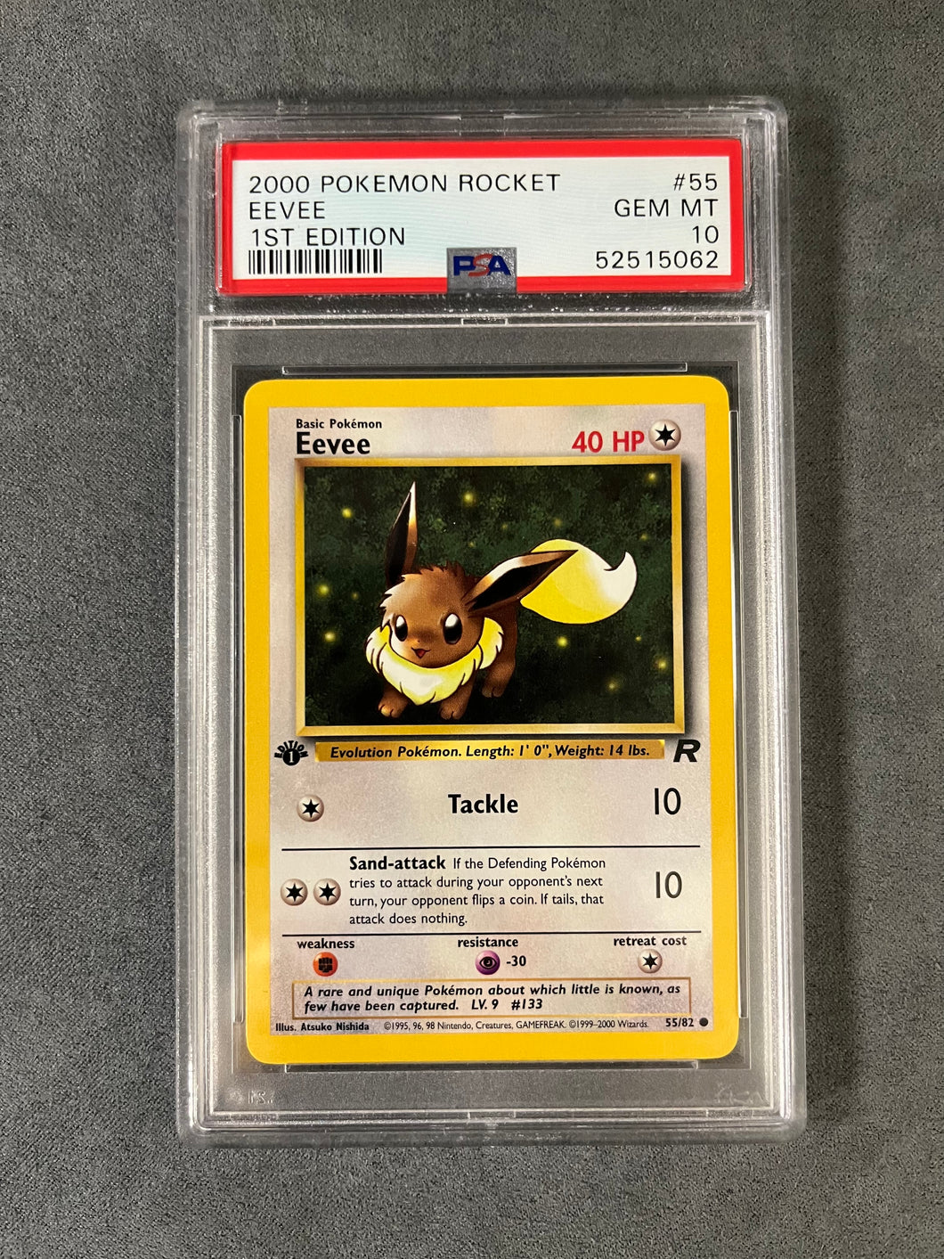 PSA 10 GEM MT 55/82 EEVEE