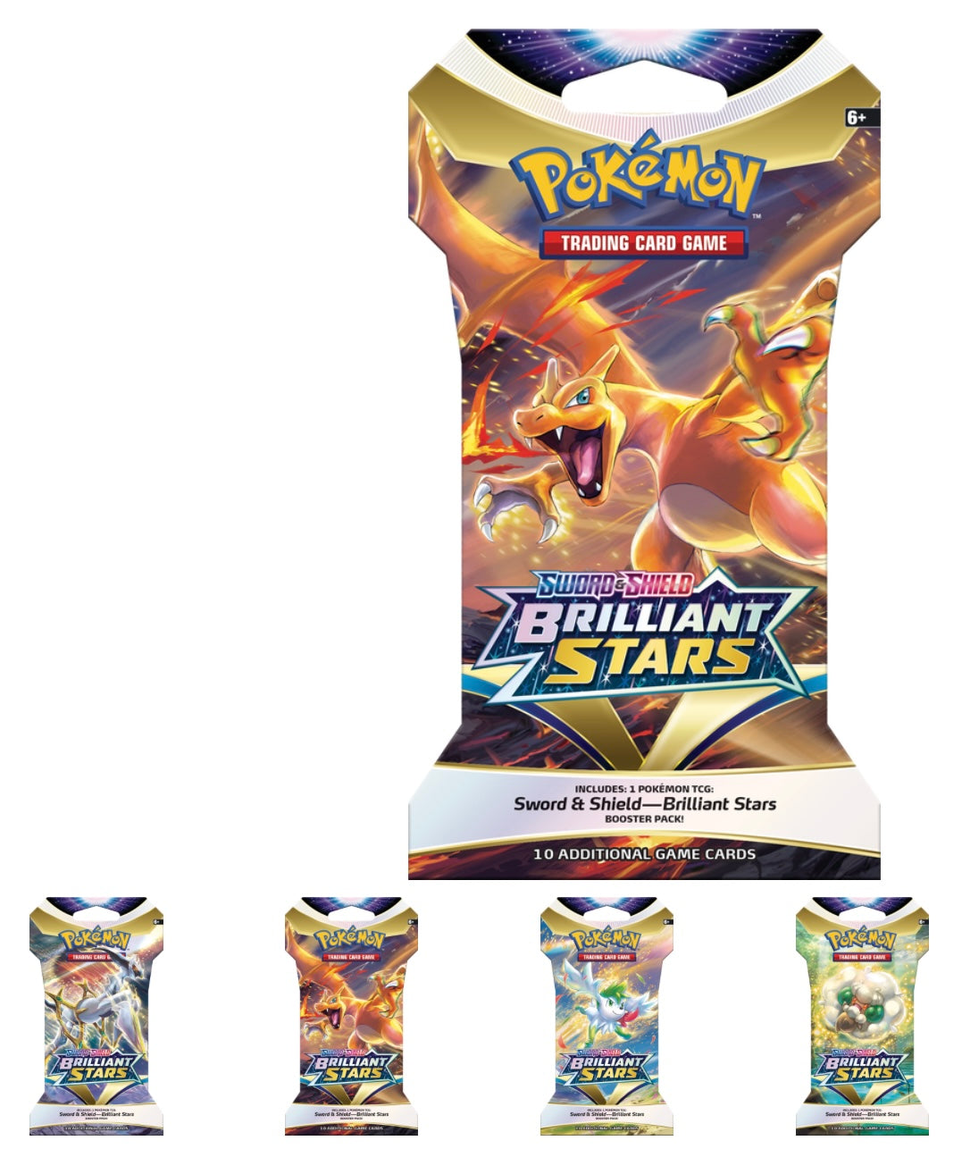 pokemon brilliant stars sleeved booster pack SLEEVED POKEMON SWSH9 BRILLIANT STARS PACK – The Cave Collectables