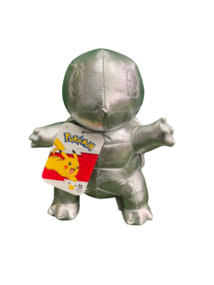 SILVER SQUIRTLE PLUSH 8IN