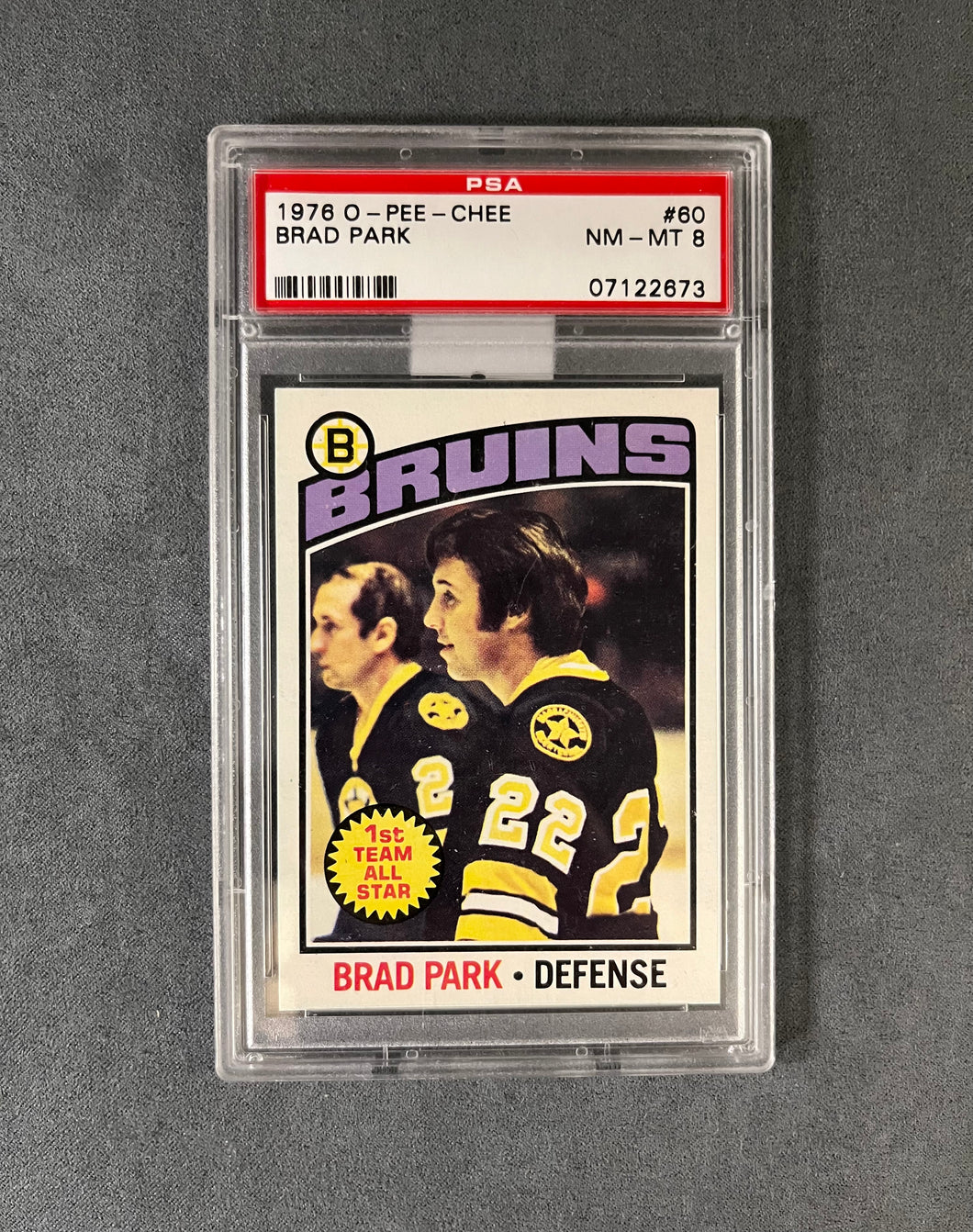 PSA 8 NM-MT #60 BRAD PARK 1976 O-PEE-CHEE