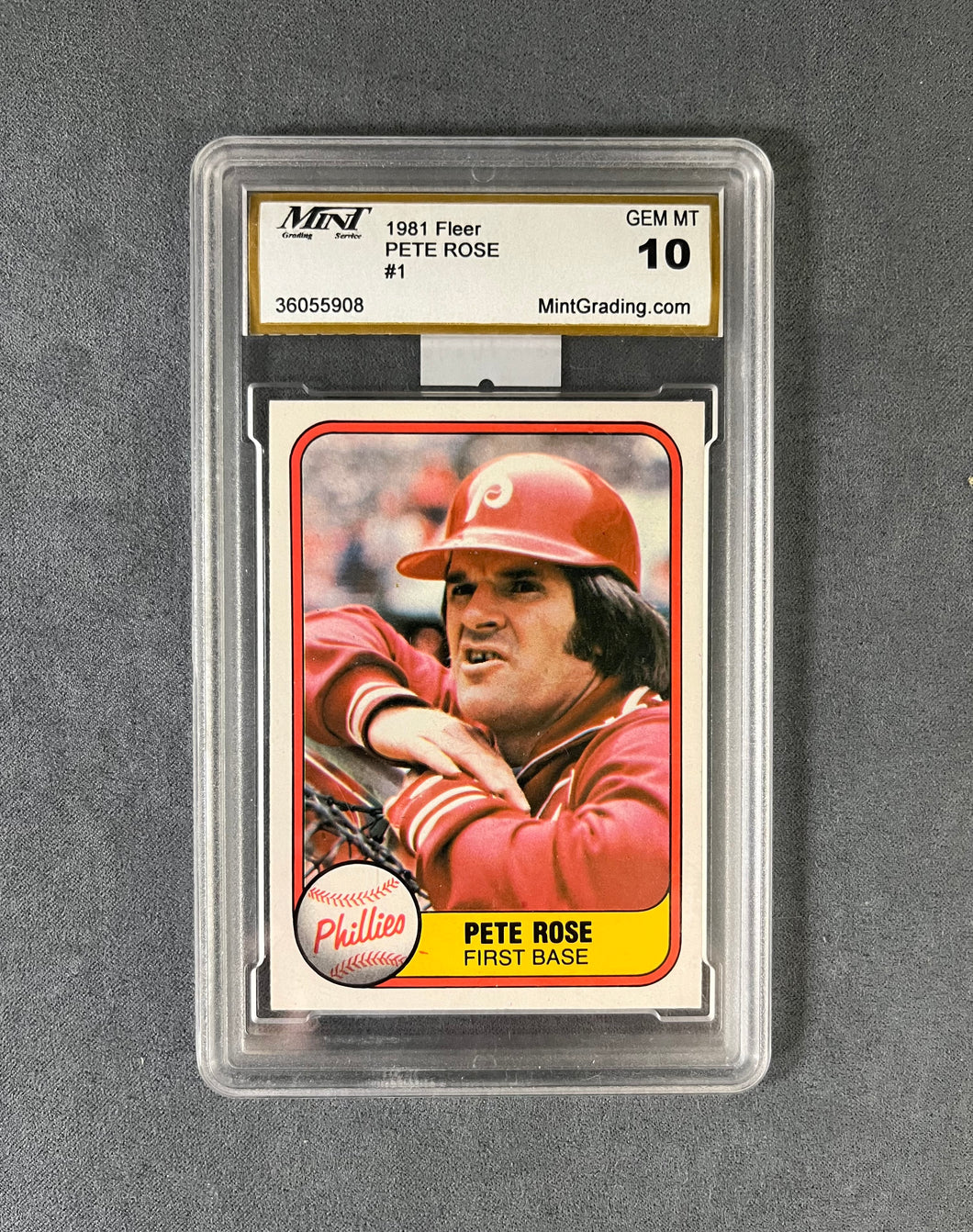 MINT 10 GEM #1 PETE ROSE 1981 FLEER
